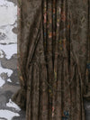 INTO THE EAST 25 Autumn/Winter Lotus Collar Silk Print Ribbon Dress ITE-E1DGAW016GR21DS-LV Green